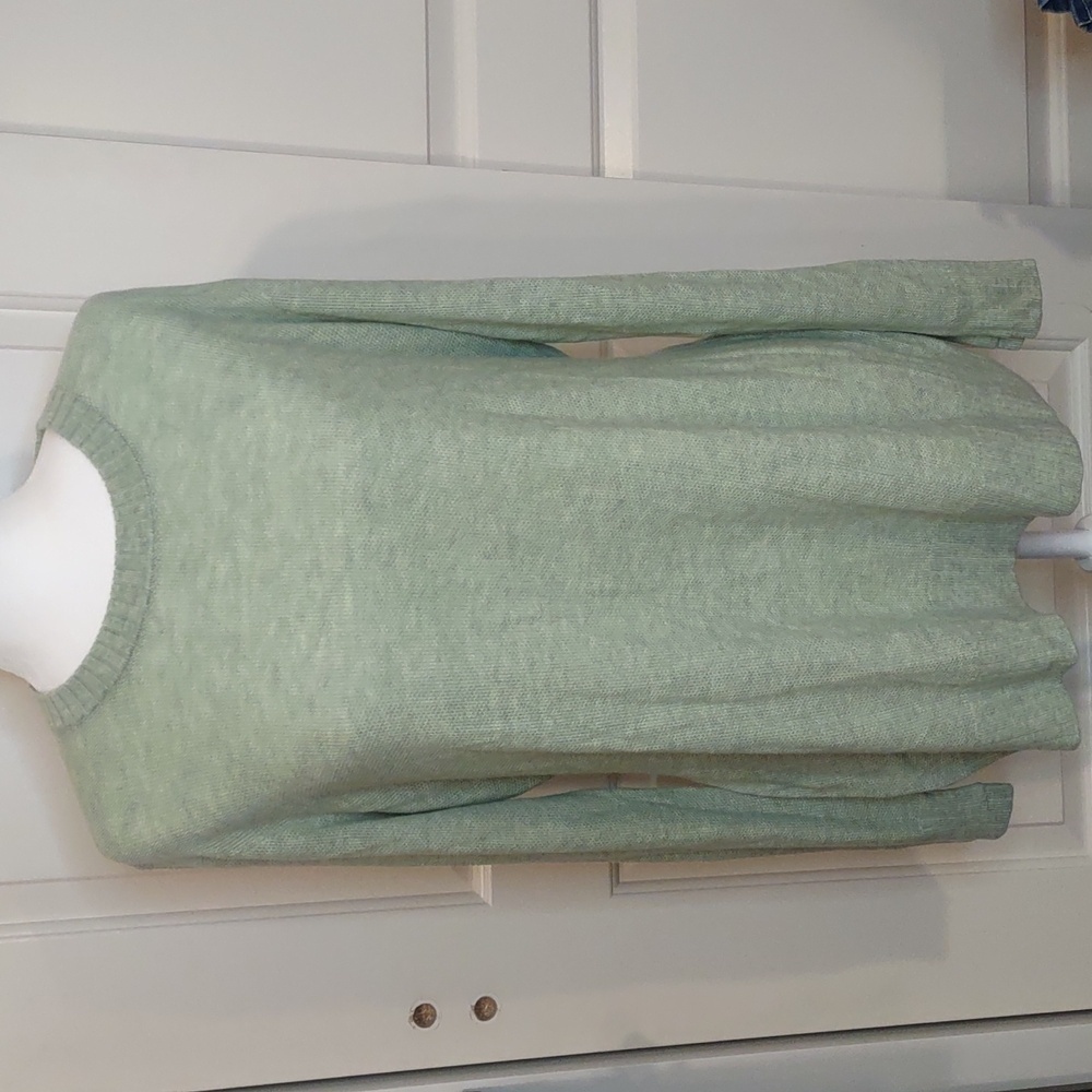 Lululemon Sincerely Yours Green Casula Split Back Sweater Size 10
